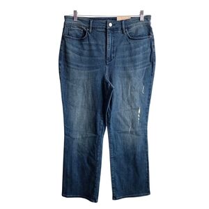 NYDJ Marilyn Straight Ankle Jeans  Size 14 Lift Tuck Sure Stretch Greenwich NWT